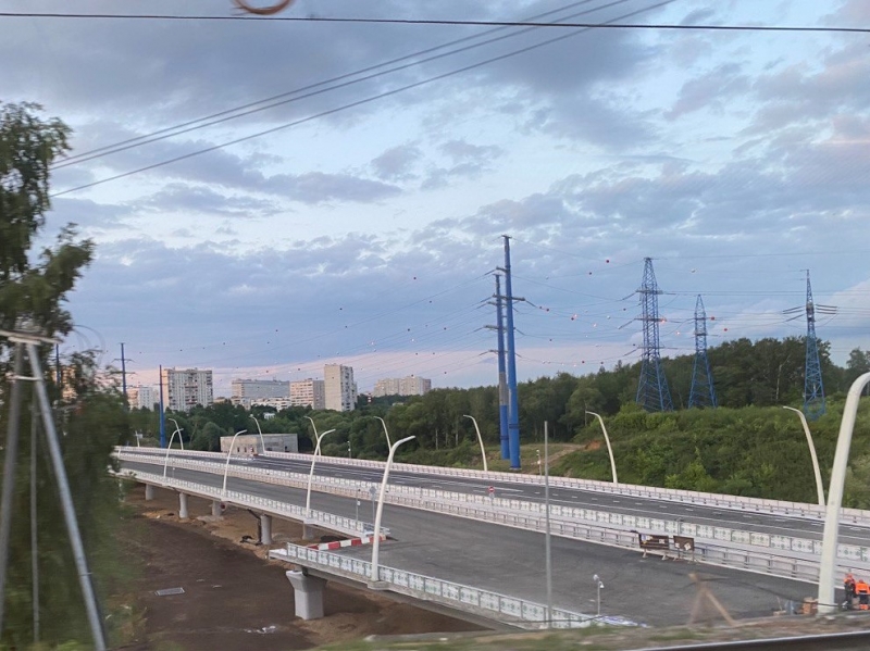 Путепроводы на введенном участке МСД построены по балочно-неразрезной схеме