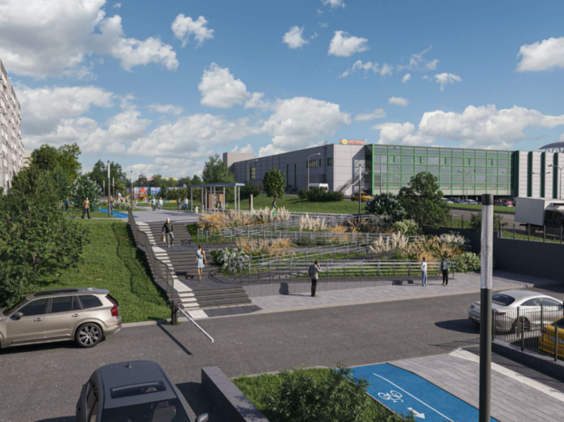 Начались работы по благоустройству сквера в Щелково