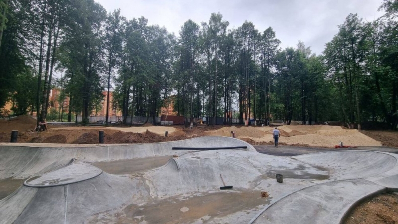 Обустройство экстрим-зоны в парке «Скитские пруды» Сергиева Посада выполнено на 50%