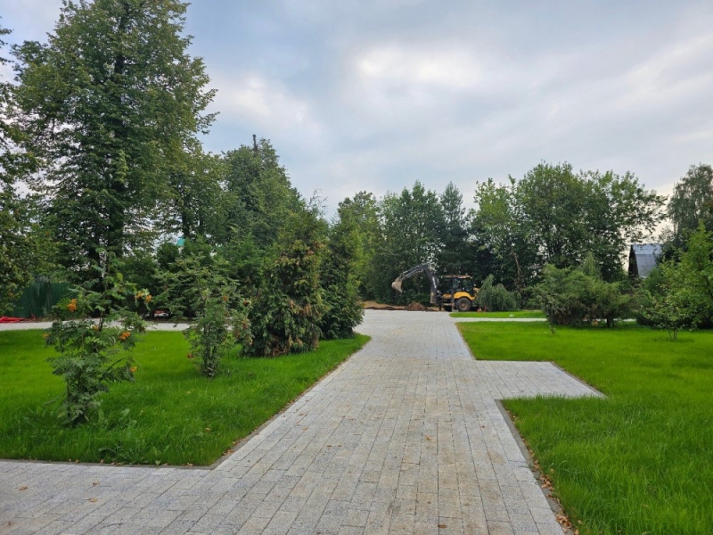 Благоустройство парка у озера Киово проходит в Лобне