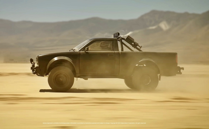 Электропикап Alpha Wolf: мировая видеопремьера в стиле «Безумного Макса»