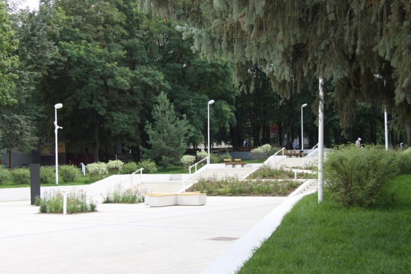 Завершены работы по благоустройству территории «Таблетки» в Пущино