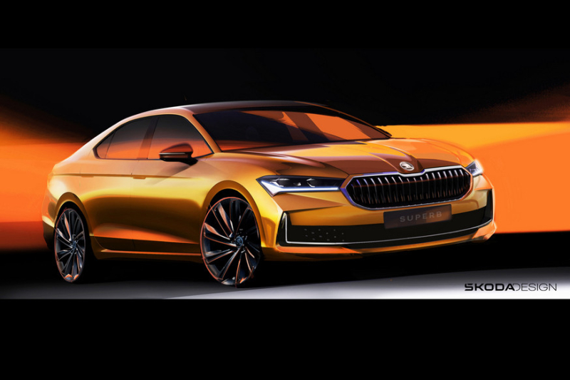 Skoda Superb нового поколения: рассекречена внешность