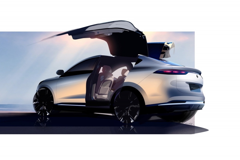 Третьей моделью линейки Hyper от GAC Aion станет кроссовер с «крыльями чайки»