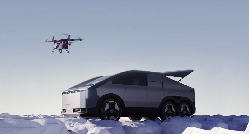 Xpeng представил модульный аэромобиль на базе трёхосного гибридного минивэна