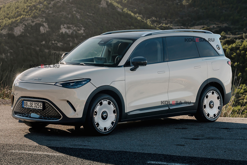 К дебюту готовится новый кроссвэн: первое изображение smart #5