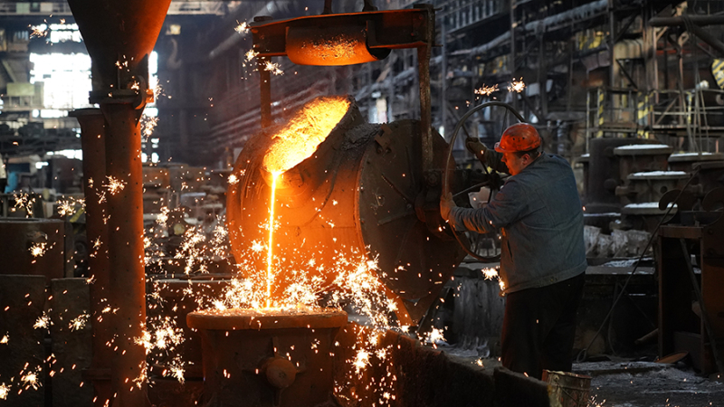 Выплавка стали в России по итогам 2023 года выросла на 5,3%