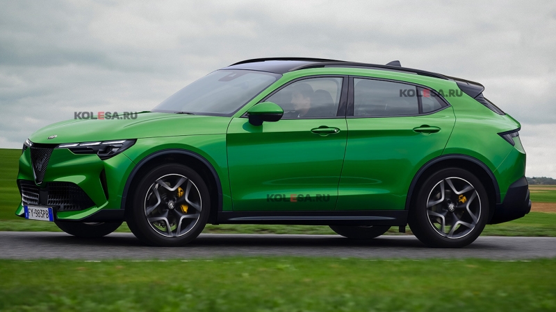 Alfa Romeo готовит «зелёный» кроссовер Stelvio: первое изображение