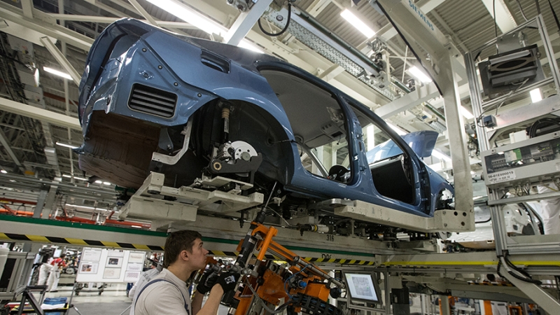 На бывшем заводе Volkswagen в Калуге запустили серийное производство автомобилей