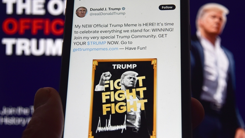 WSJ указала на конфликт интересов из-за запуска мемкоина Трампа