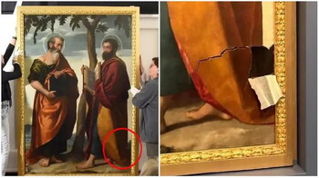 В Италии посетительница музея совершила «случайный акт вандализма»