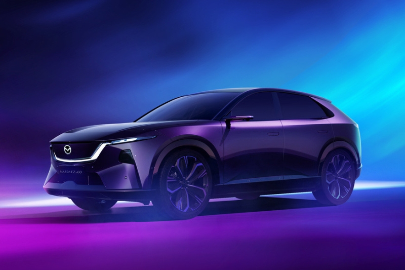 Новый кроссовер Mazda EZ-60, он же глобальный Mazda CX-6e, показался в полный рост