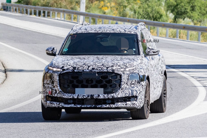 Новый флагманский кроссовер Audi Q9 проехался на камеру