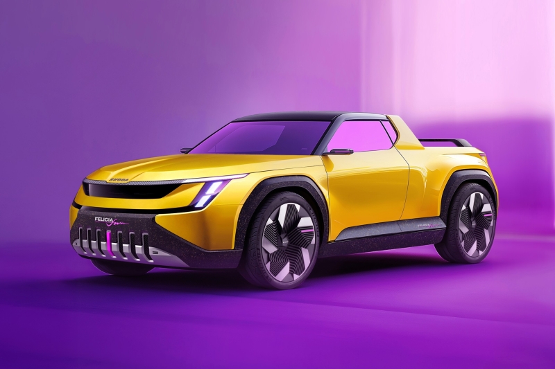 Новый Skoda Felicia Fun: прогулочный пикап с салоном в стиле ретрофутуризма