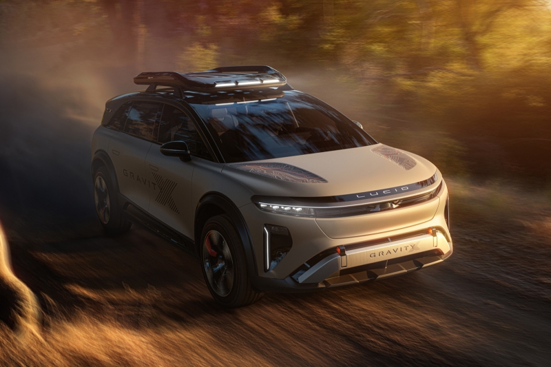 Приключенческий концепт Lucid Gravity X: готов к путешествиям по дорогам и за их пределами