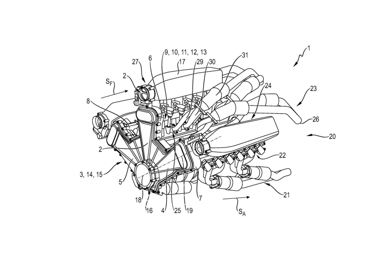 Компания Porsche запатентовала двигатель W18, возможны варианты W15, W12 и W9