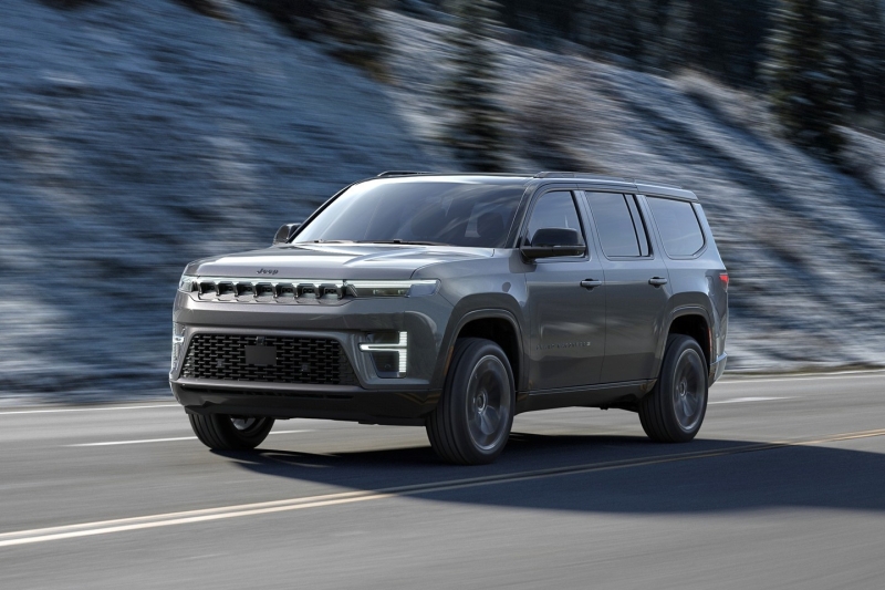 Обновлённый Jeep Grand Wagoneer: без хрома, без V8, но с мощной гибридной версией